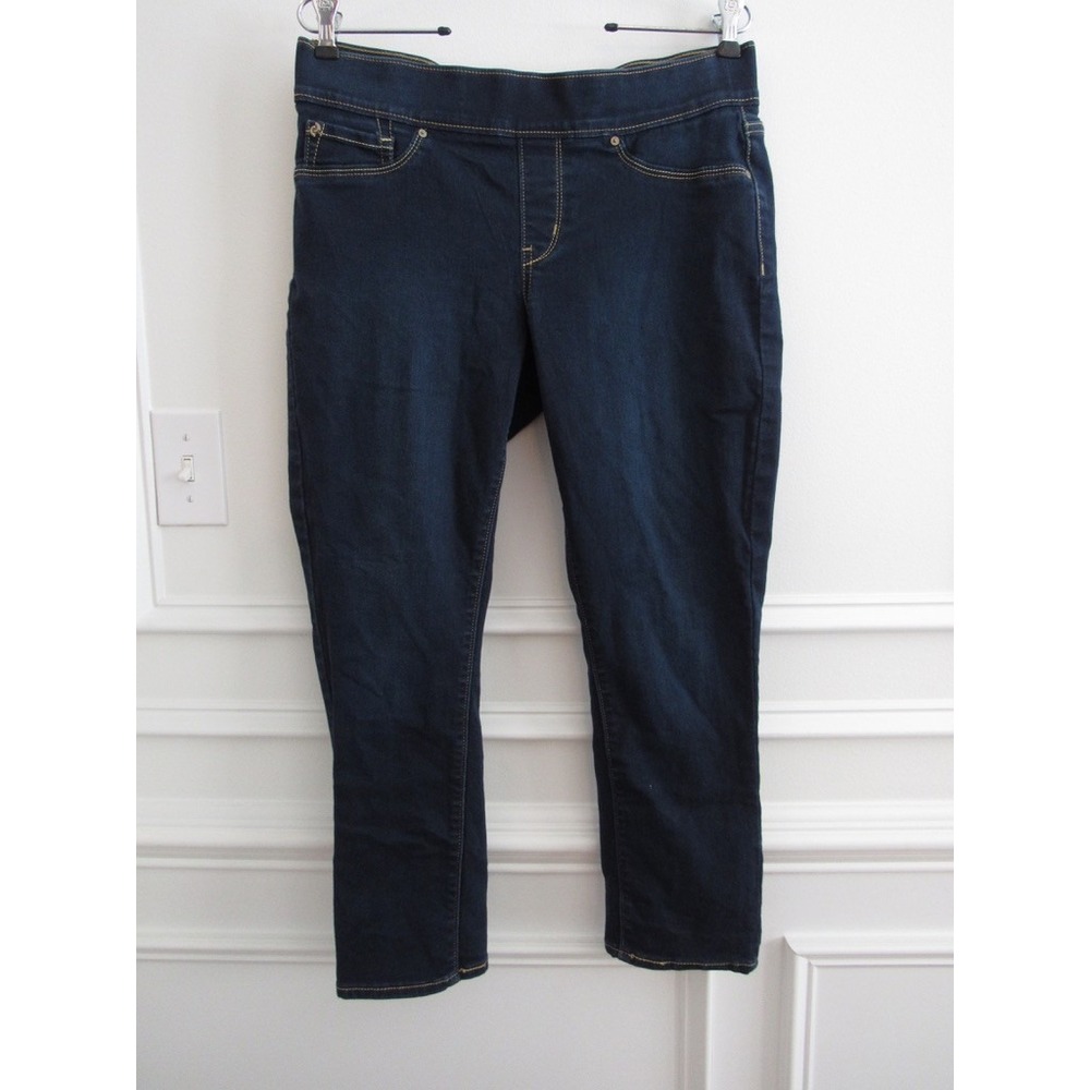 Denizen Levis Jeans Modern Pull-On Crop Dark Wash Size 12